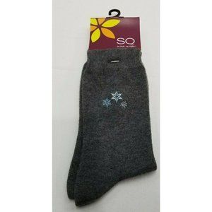 So Men Gray Crew Socks Men’s  9-11 Mid Calf